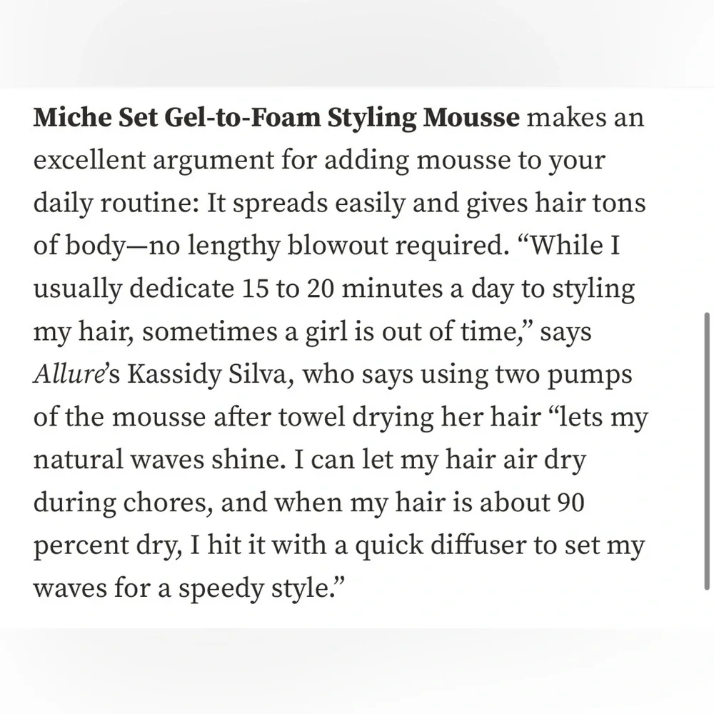🌿MIELLE Rosemary Mint Sugar Scalp Scrub & Miche Set Gel-to-Foam Mousse